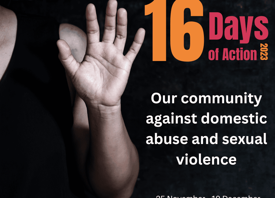 16 Days of Action campaign – 25 November to 10 December