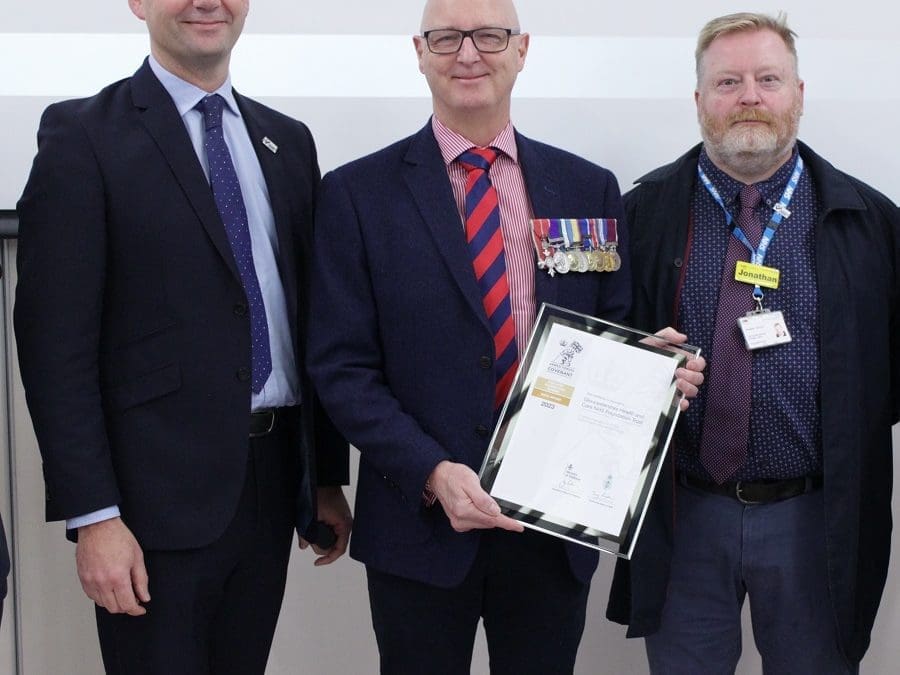 Trust presented with Defence ERS Gold Award