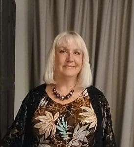 Photo shows Alison Hennessey, volunteer at Forest of Dean Community Hospital