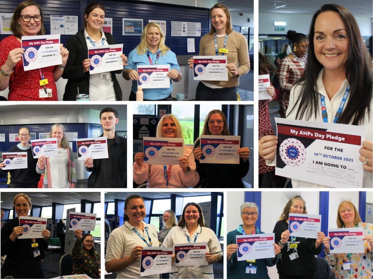 AHPs with their pledges for National AHPs Day.