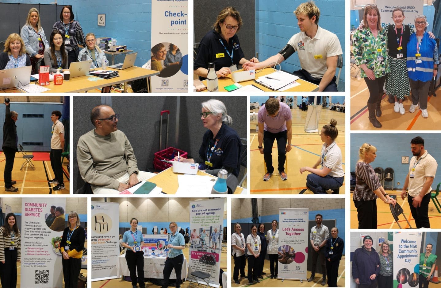 MSK Community Appointment Day at Stratford Park Leisure Centre, Stroud