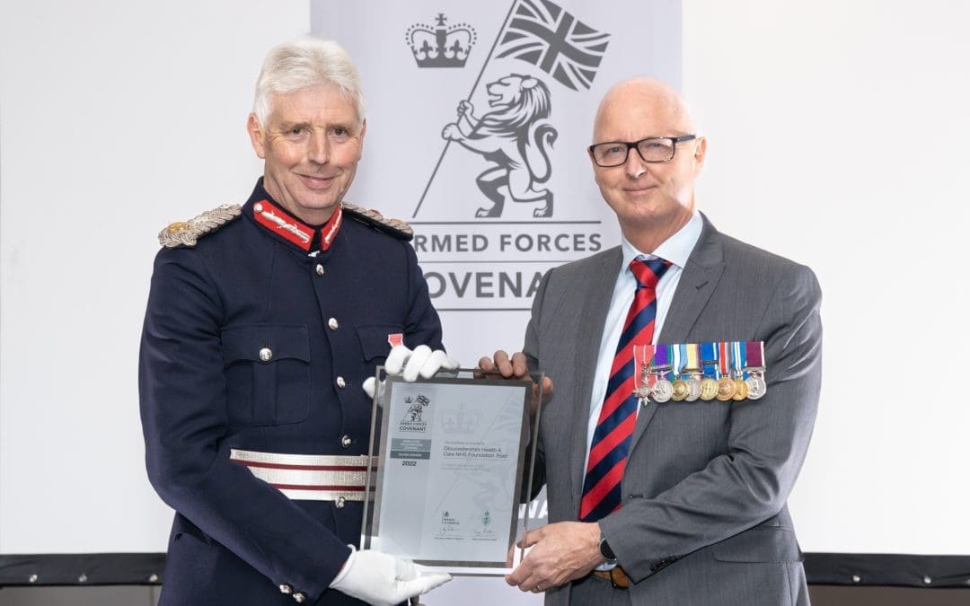 Lord-Lieutenant presents Trust with Defence ERS Silver Award