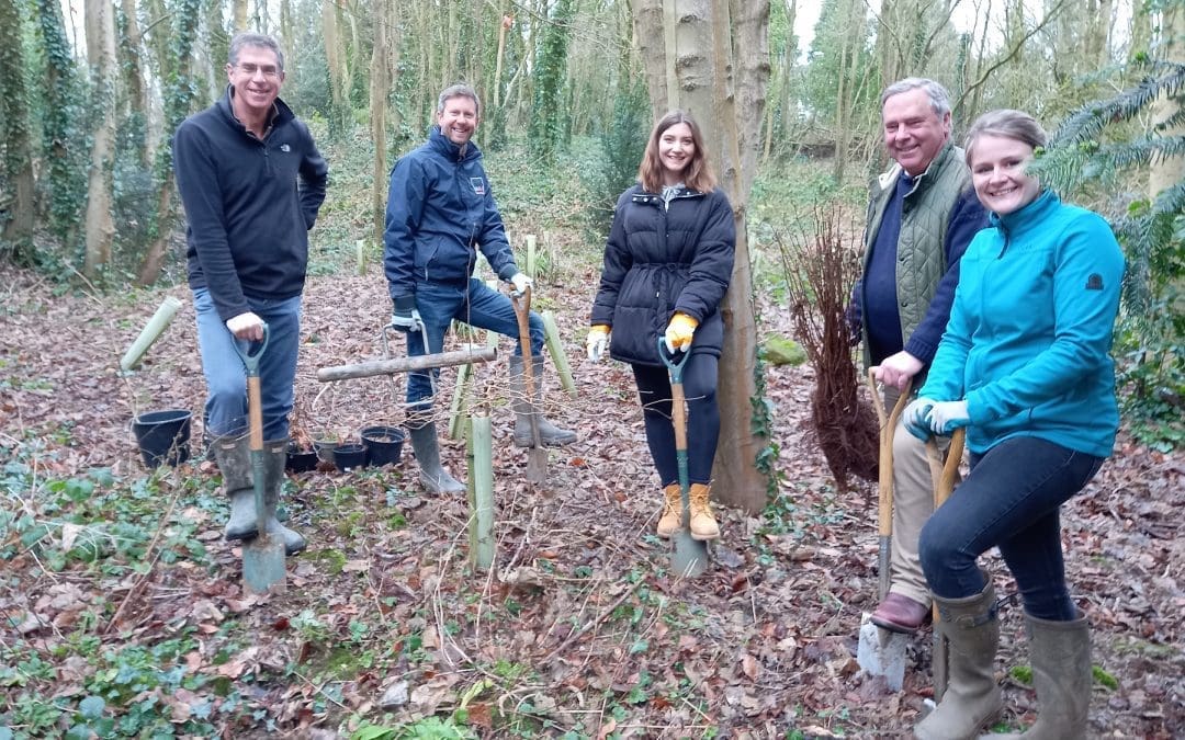Volunteers add 175 trees to Cirencester hospital grounds